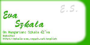 eva szkala business card